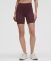Lululemon Wunder Train High-rise Shorts 6" In Burgundy