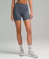 Lululemon Wunder Train High-rise Shorts 6" In Blue