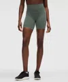 Lululemon Wunder Train High-rise Shorts 6" In Gray