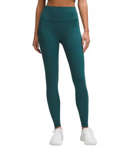 Lululemon Wunder Train High Rise Tight 28 Leggings In Storm Teal In Green
