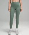 Lululemon Wunder Train High-rise Leggings With Pockets 25" In Green