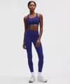 Lululemon Wunder Train High-rise Tight With Pockets 28" In Blue