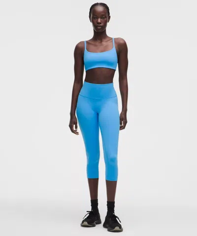 Lululemon Wunder Train High-rise Crop 21" In Blue