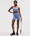 Lululemon Wunder Train High-rise Short 6" In Blue