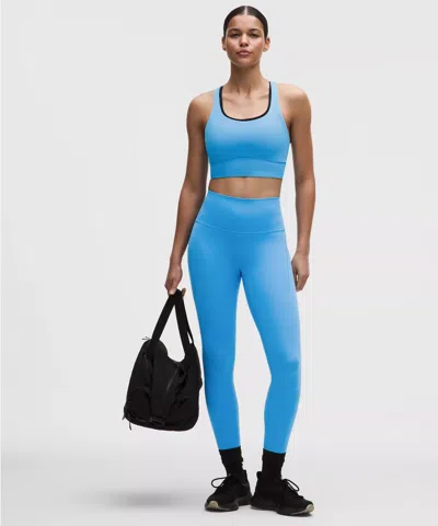 Lululemon Wunder Train High-rise Tight With Pockets 25" In Blue
