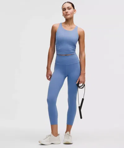 Lululemon Wunder Train High-rise Tight With Pockets 25" In Blue
