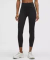 Lululemon Wunder Train Mesh Panel High-rise Leggings 25" In Black