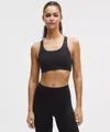 Lululemon Wunder Train Mesh-back Bra In Black