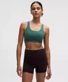 Lululemon Wunder Train Mesh-back Bra In Green