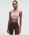 Lululemon Wunder Train Mesh-back Bra In Purple