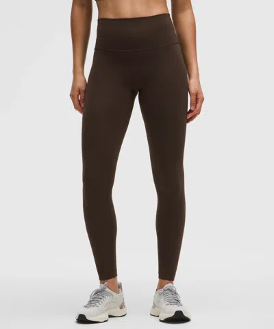 Lululemon Wunder Train No Line High-rise Tight 28" In Brown
