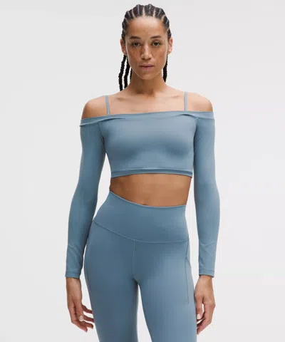 Lululemon Wunder Train Off-shoulder Long-sleeve Shirt