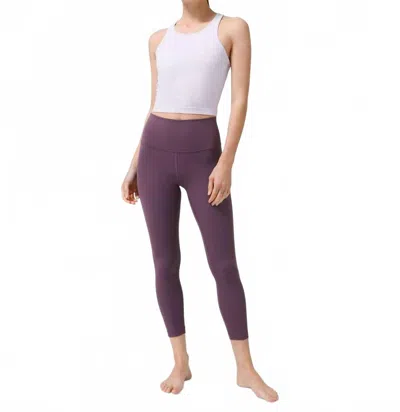 Lululemon Wunder Train Ribbed High-rise Tight In Grape Thistle In Purple