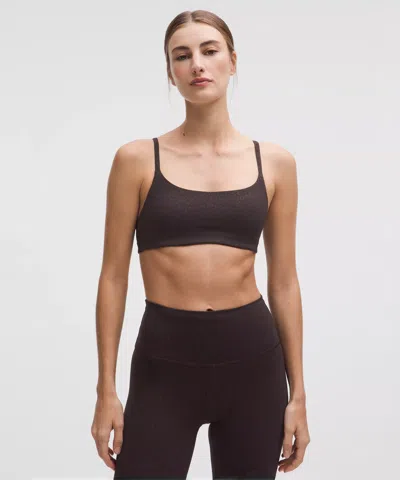 Lululemon Wunder Train Strappy Racer Bra In Brown