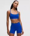 Lululemon Wunder Train Strappy Racer Bra Light Support, A/b Cup In Blue