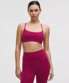 Lululemon Wunder Train Strappy Racer Bra Light Support, A/b Cup In Pink
