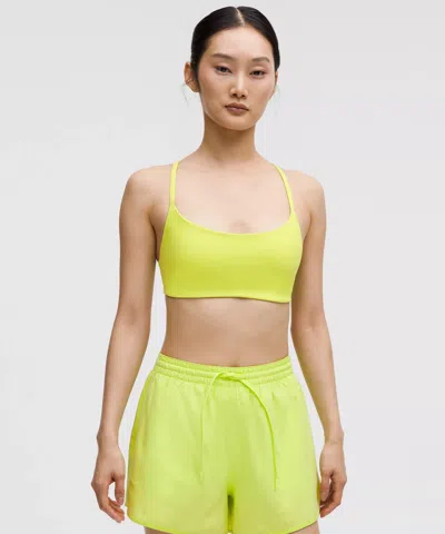 Lululemon Wunder Train Strappy Racer Bra Light Support, A/b Cup In Green