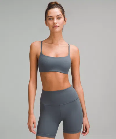 Lululemon Wunder Train Strappy Racer Bra Light Support, A/b Cup In Gray