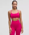 Lululemon Wunder Train Strappy Racer Bra Light Support, C/d Cup In Pink
