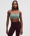 Lululemon Wunder Train Strappy Racer Bra Light Support, C/d Cup In Green