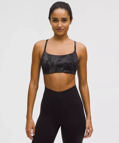 Lululemon Wunder Train Strappy Racer Bra Light Support, C/d Cup In Black