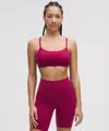 Lululemon Wunder Train Strappy Racer Bra Light Support, C/d Cup In Pink