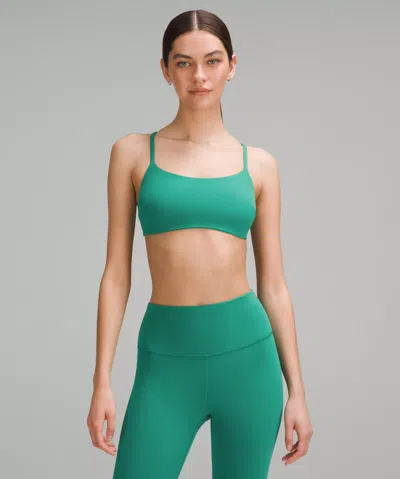 Lululemon Wunder Train Strappy Racer Bra Light Support, C/d Cup In Green