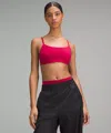 Lululemon Wunder Train Strappy Racer Bra Light Support, C/d Cup In Pink