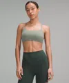 Lululemon Wunder Train Strappy Racer Bra Light Support, C/d Cup In Green
