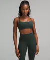 Lululemon Wunder Train Strappy Racer Bra Light Support, C/d Cup In Green