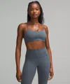 Lululemon Wunder Train Strappy Racer Bra Light Support, C/d Cup In Gray