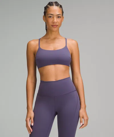 Lululemon Wunder Train Strappy Racer Bra Light Support, C/d Cup In Burgundy