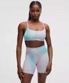 Lululemon Wunder Train Strappy Racer Bra, Light Support, C/d Cup In Blue