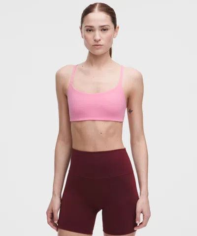 Lululemon Wunder Train Strappy Racer Bra In Pink