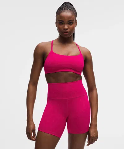 Lululemon Wunder Train Strappy Racer Bra In Pink