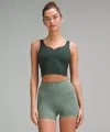 Lululemon Wunder Train Sweetheart Tank Top Medium Support, B/c Cup In Green