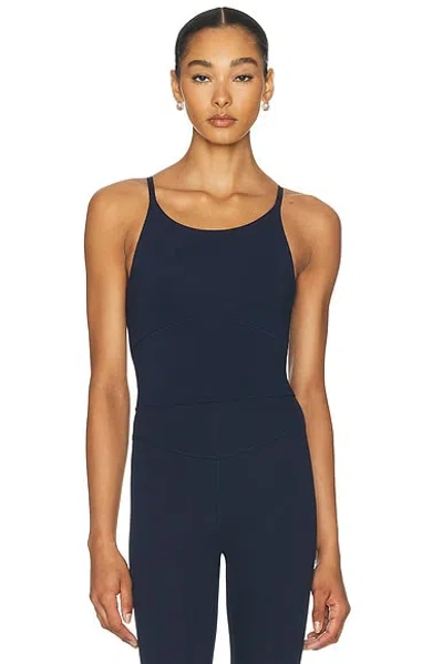 Lululemon Wunder Under Luxtreme Cropped Tank Top In Blue