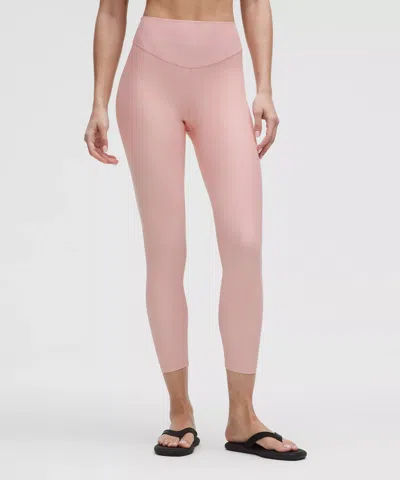 Lululemon Wunder Under Senseknit High-rise Leggings 25" In Pink