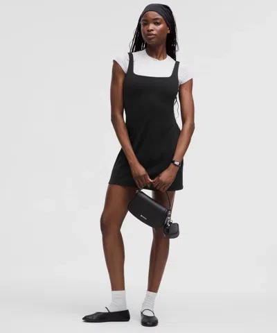 Lululemon Wunder Under Smoothcover Dress Light Support, C/d Cup In Black