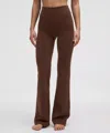 Lululemon Wunder Under Smoothcover High-rise Bootcut Leggings 34" In Brown