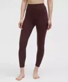 Lululemon Wunder Under Smoothcover High-rise Tight 25" In Brown