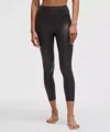 Lululemon Wunder Under Smoothcover Tight 25" Foil In Black
