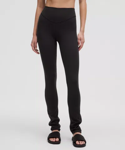 Lululemon Wunder Under Smoothcover Ruched Leggings Regular In Black