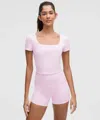 Lululemon Wunder Under Smoothcover Square-neck T-shirt