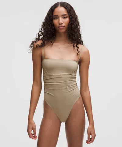 Lululemon Wundermost Bodysuit - Ultra-soft Nulu Ruched Cami Bodysuit
