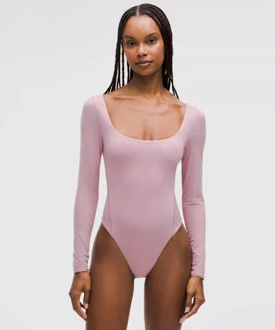 Lululemon Wundermost Bodysuit - Ultra-soft Nulu Square-neck Long-sleeve Bodysuit