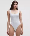 Lululemon Wundermost Bodysuit - Ultra-soft Nulu Square-neck Sleeveless Bodysuit
