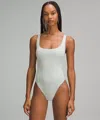 Lululemon Wundermost Bodysuit - Ultra-soft Nulu Square-neck Sleeveless Bodysuit In Multi
