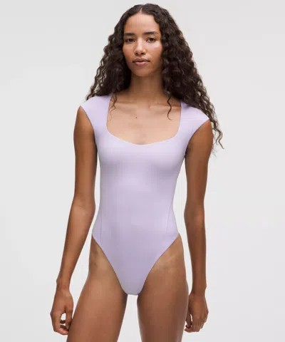 Lululemon Wundermost Bodysuit - Ultra-soft Nulu Sweetheart Cap-sleeve Thong Bodysuit