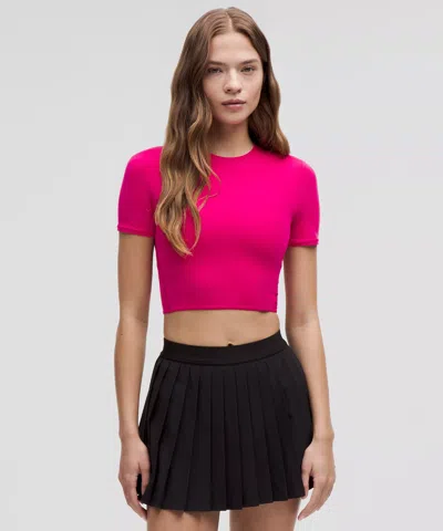 Lululemon Wundermost Ultra-soft Nulu Crewneck Cropped T-shirt